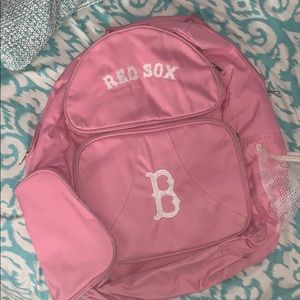 Girls Red Sox pink backpack